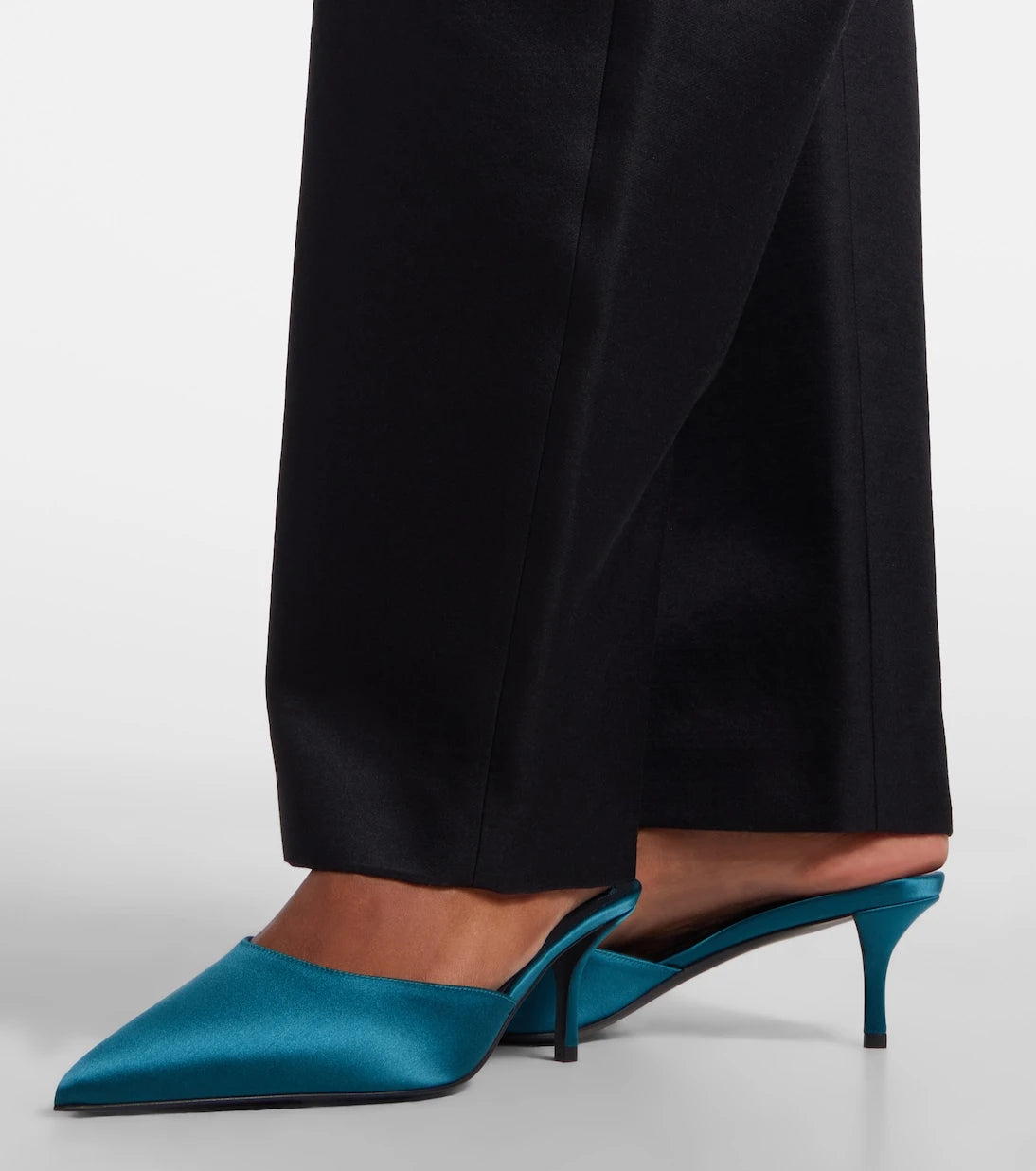 Alaïa - Le Coeur satin mules