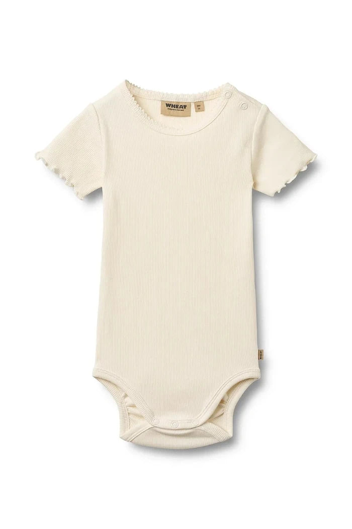 Wheat bebek pamuk ve elastan body