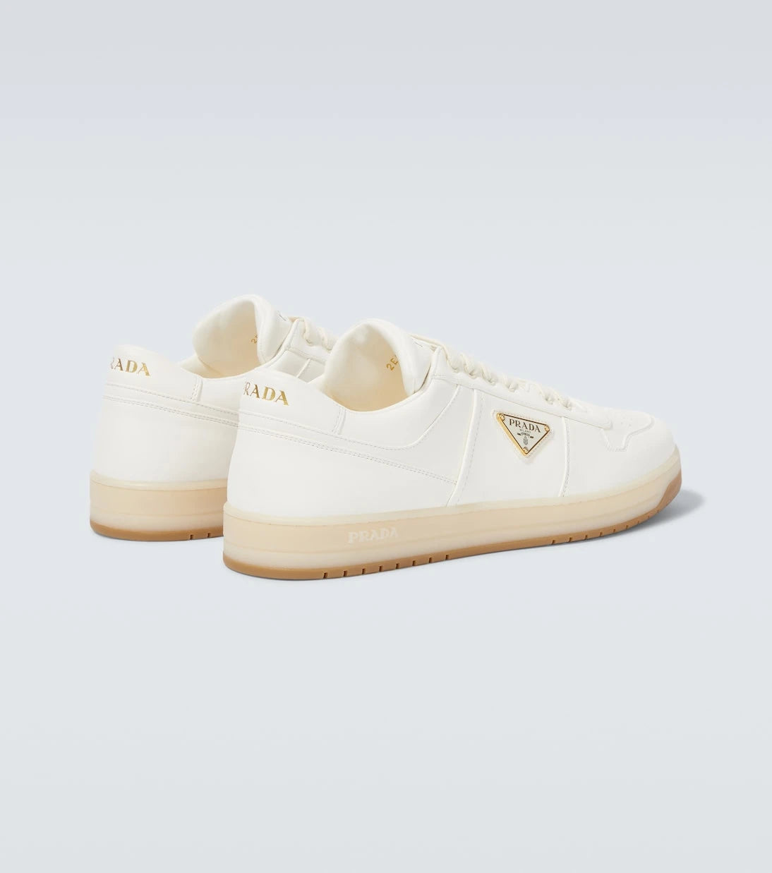 Prada - Downtown leather sneakers