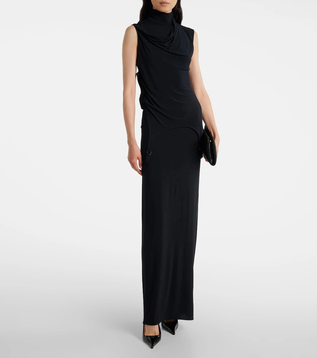 Jean Paul Gaultier - Draped jersey maxi dress