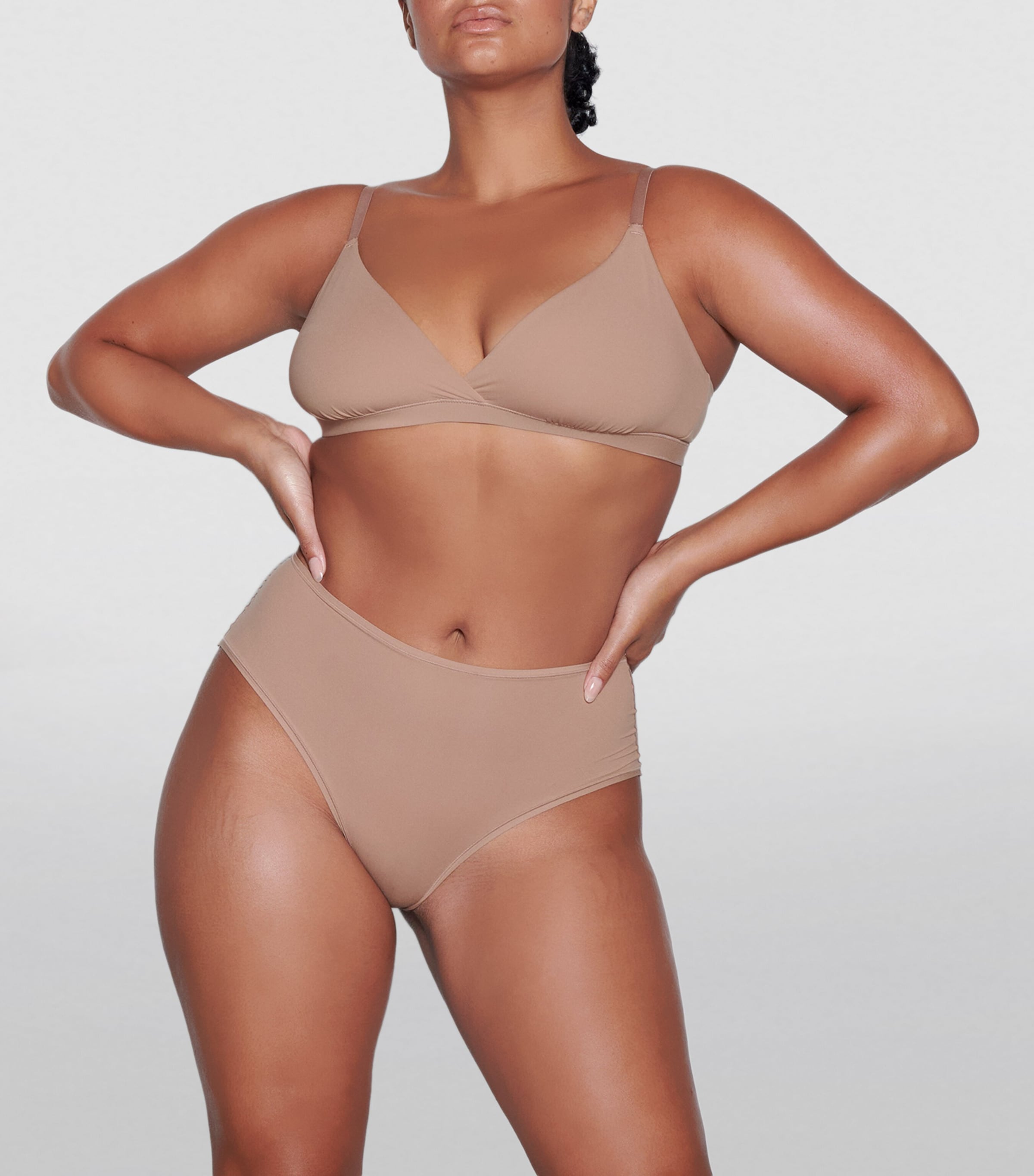 Skims Brown Fits Everybody Triangle Bralette