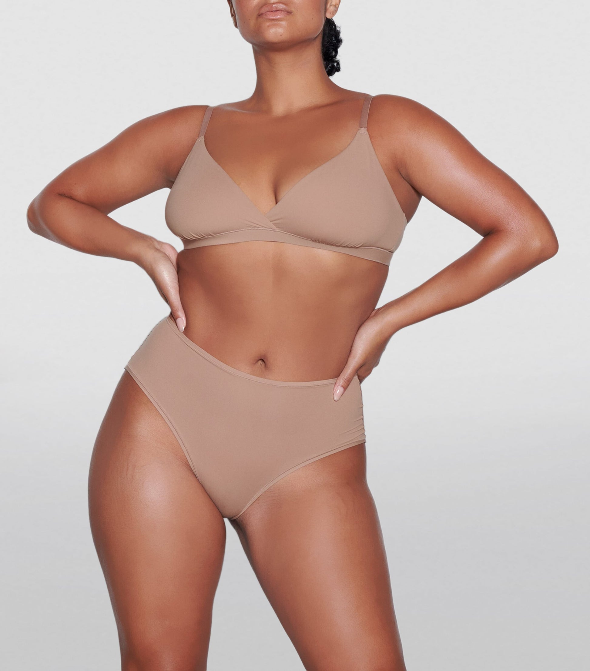 Skims Brown Fits Everybody Triangle Bralette