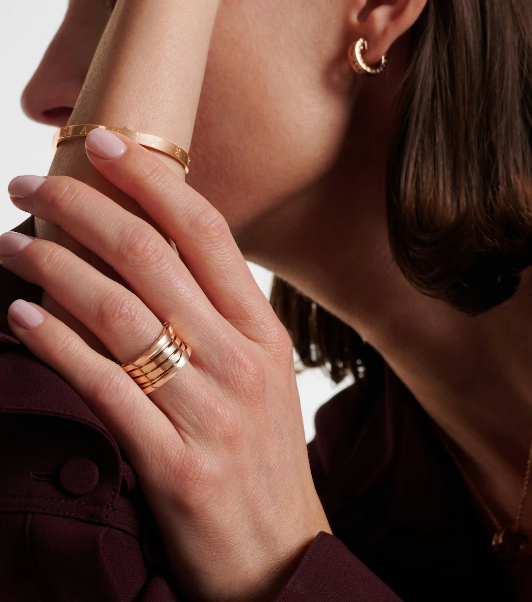 Bvlgari - B.zero1 18kt rose gold ring
