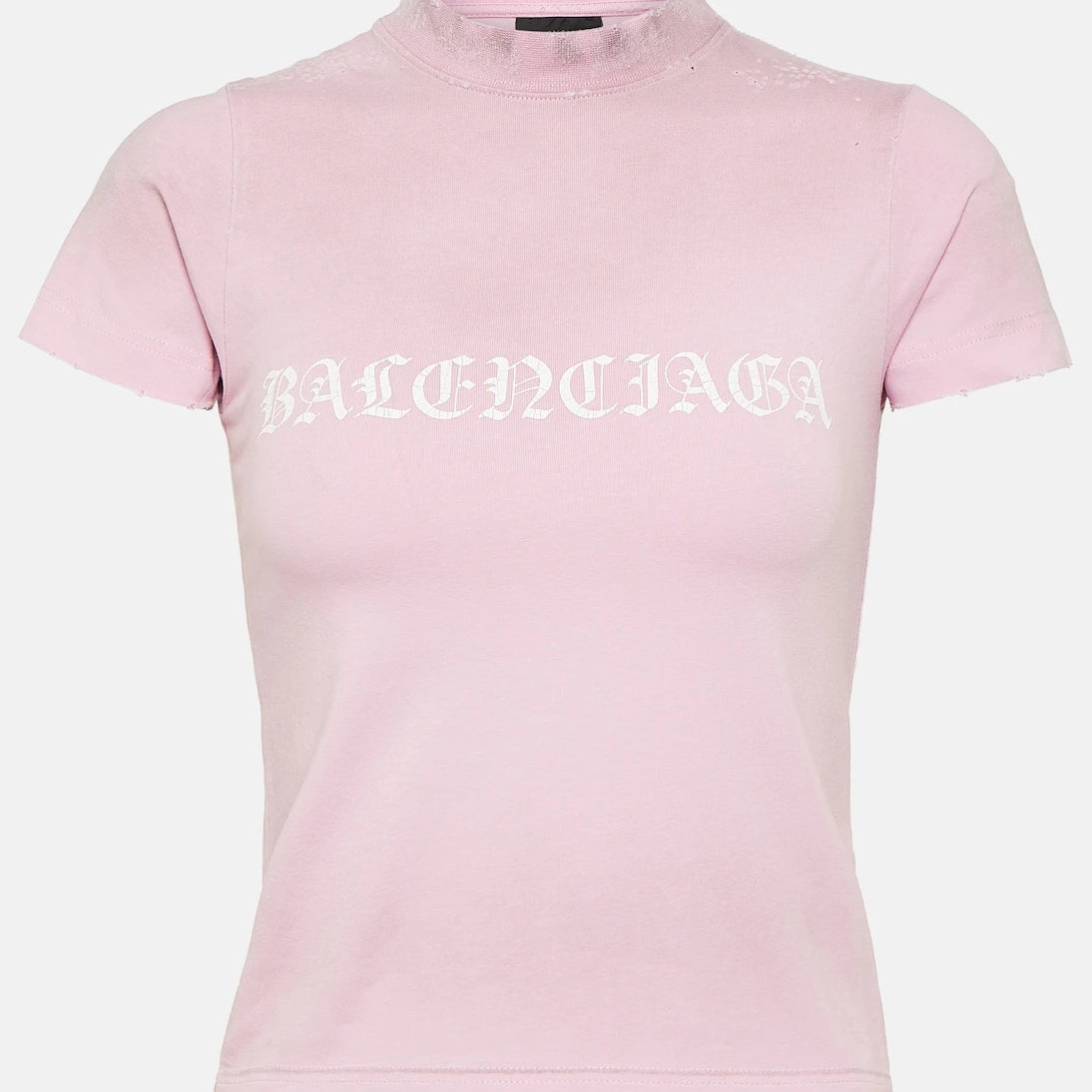 Balenciaga - Cropped cotton jersey T-shirt
