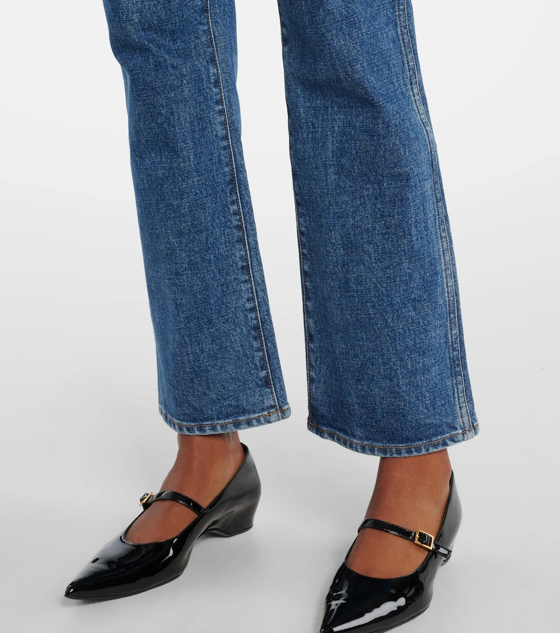 Khaite - Vivian cropped bootcut jeans