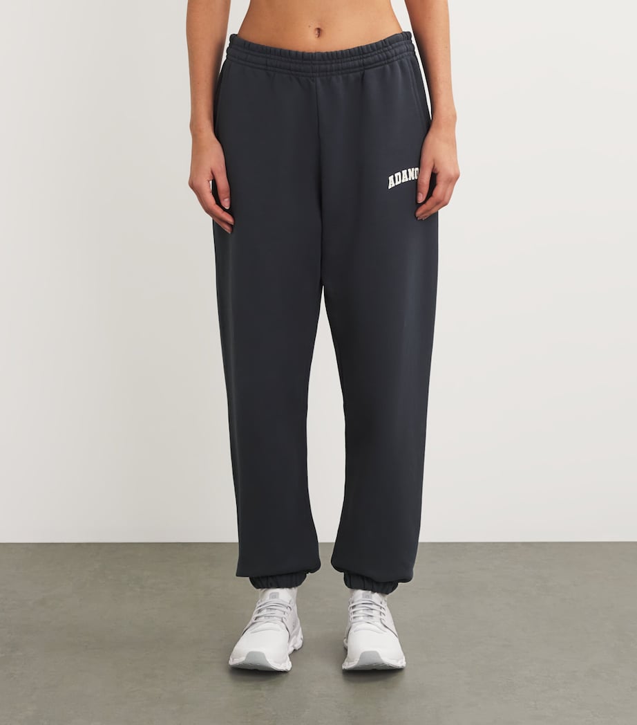 Organic Cotton Varsity Sweatpants MIDNIGHT BLUE