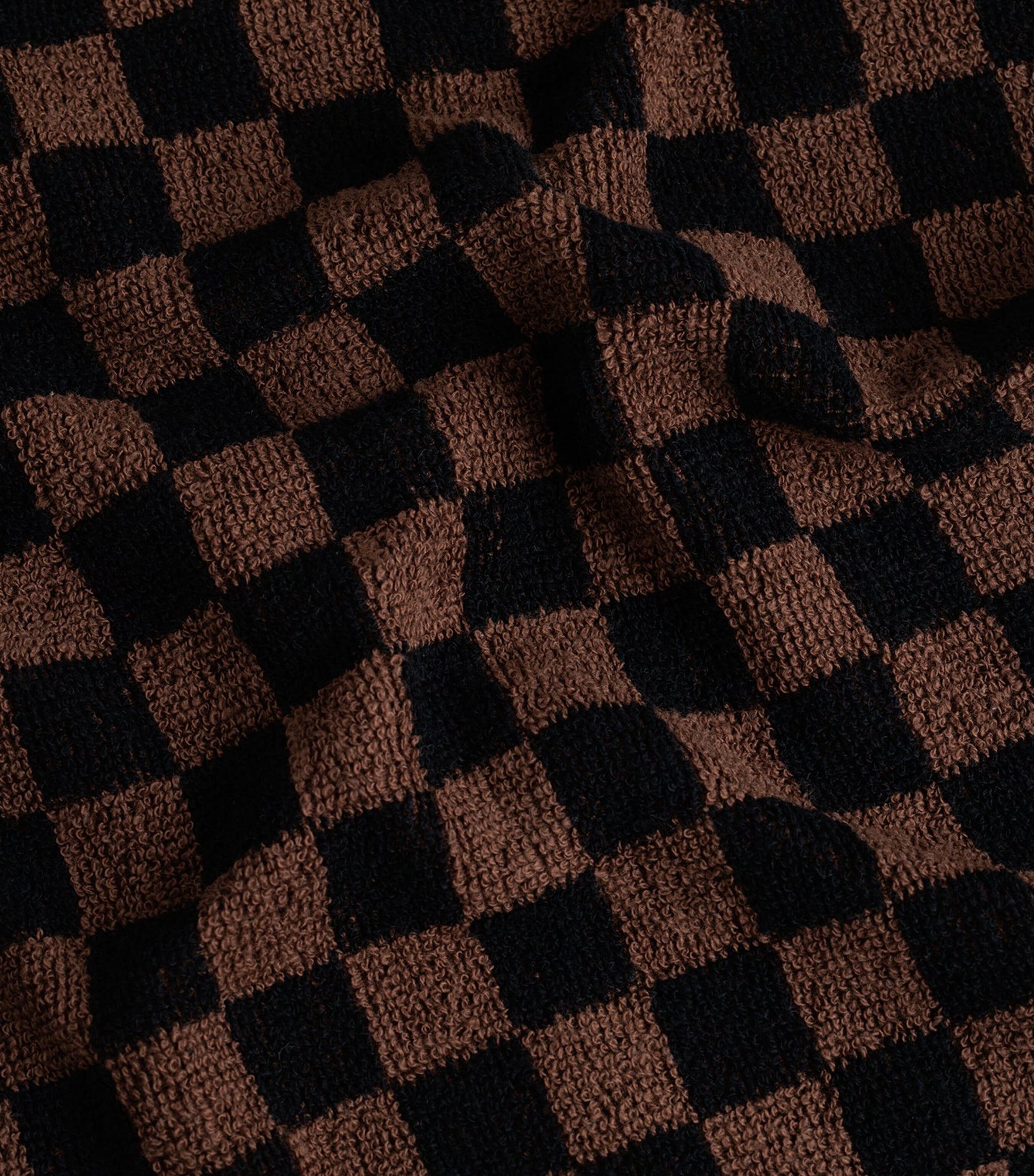 BAINA Set of 4 Organic Cotton Check Quill Facecloths (30cm x 30cm)