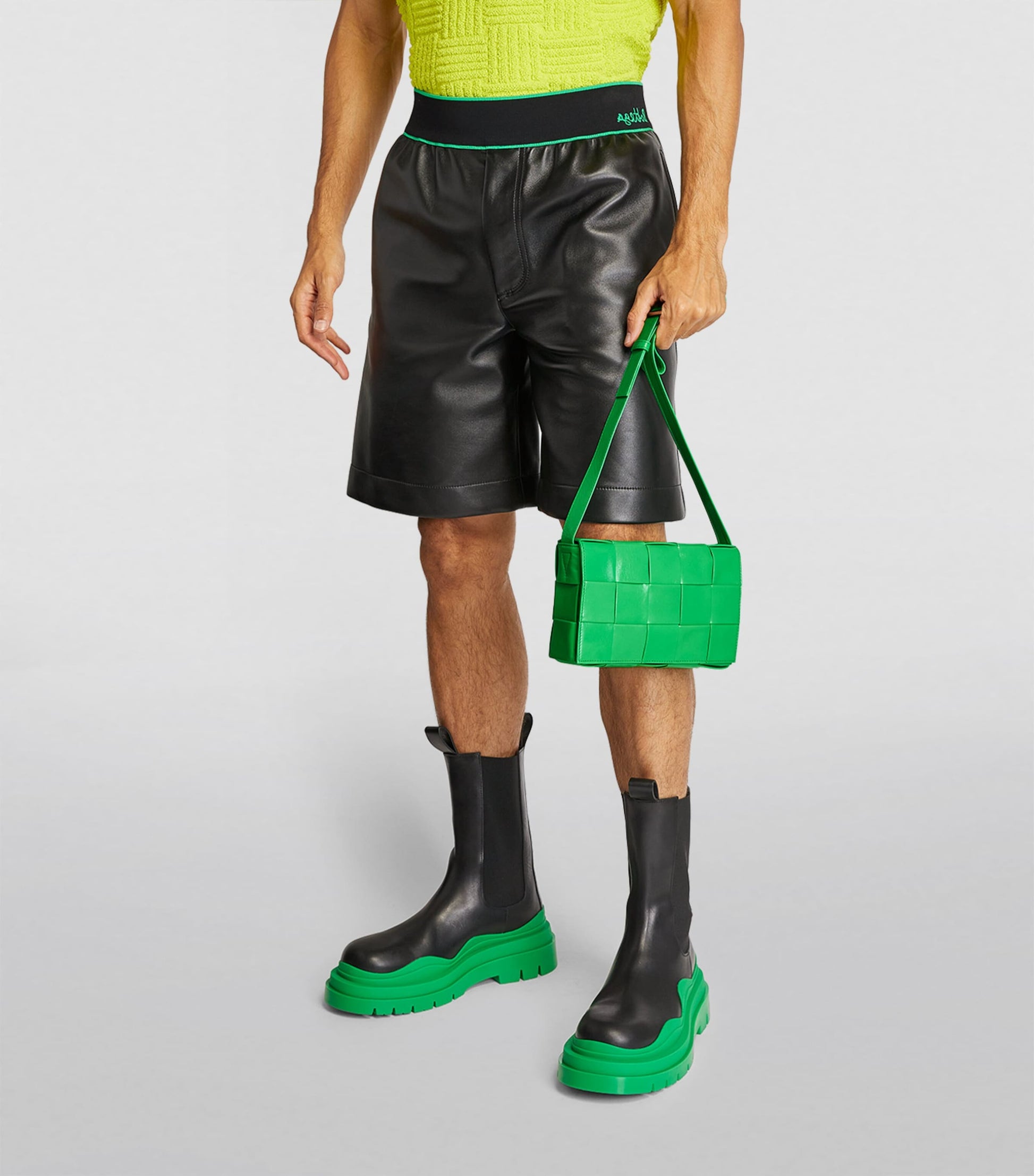 Leather Intreccio Cassette Cross-Body Bag