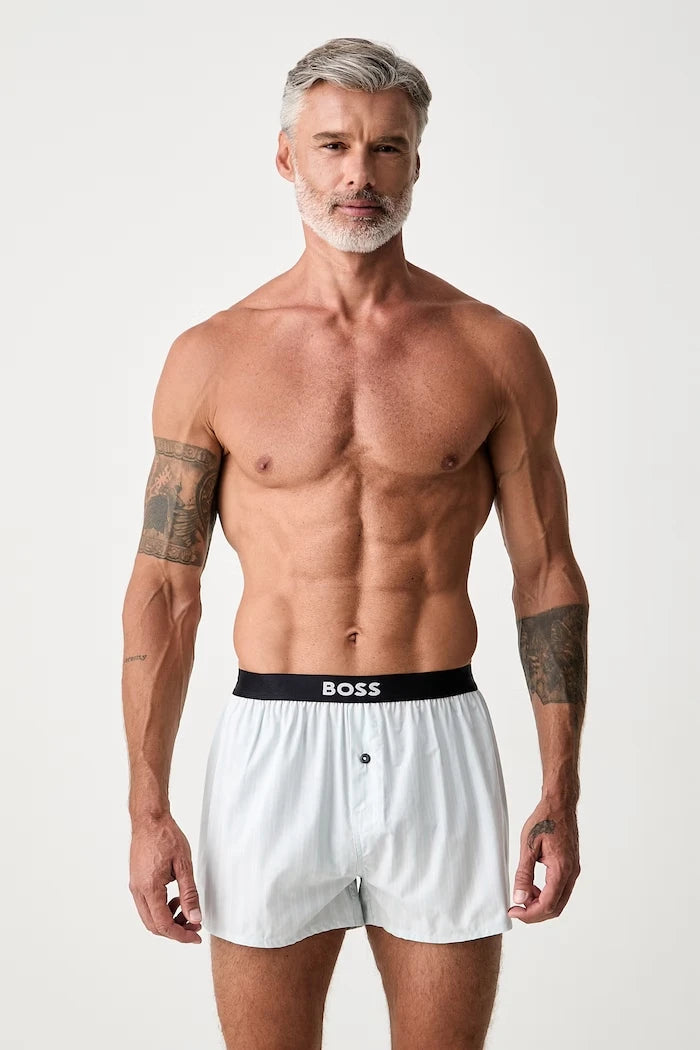 BOSS боксерки мъжки от памук 2P Boxer Shorts EW 2 броя