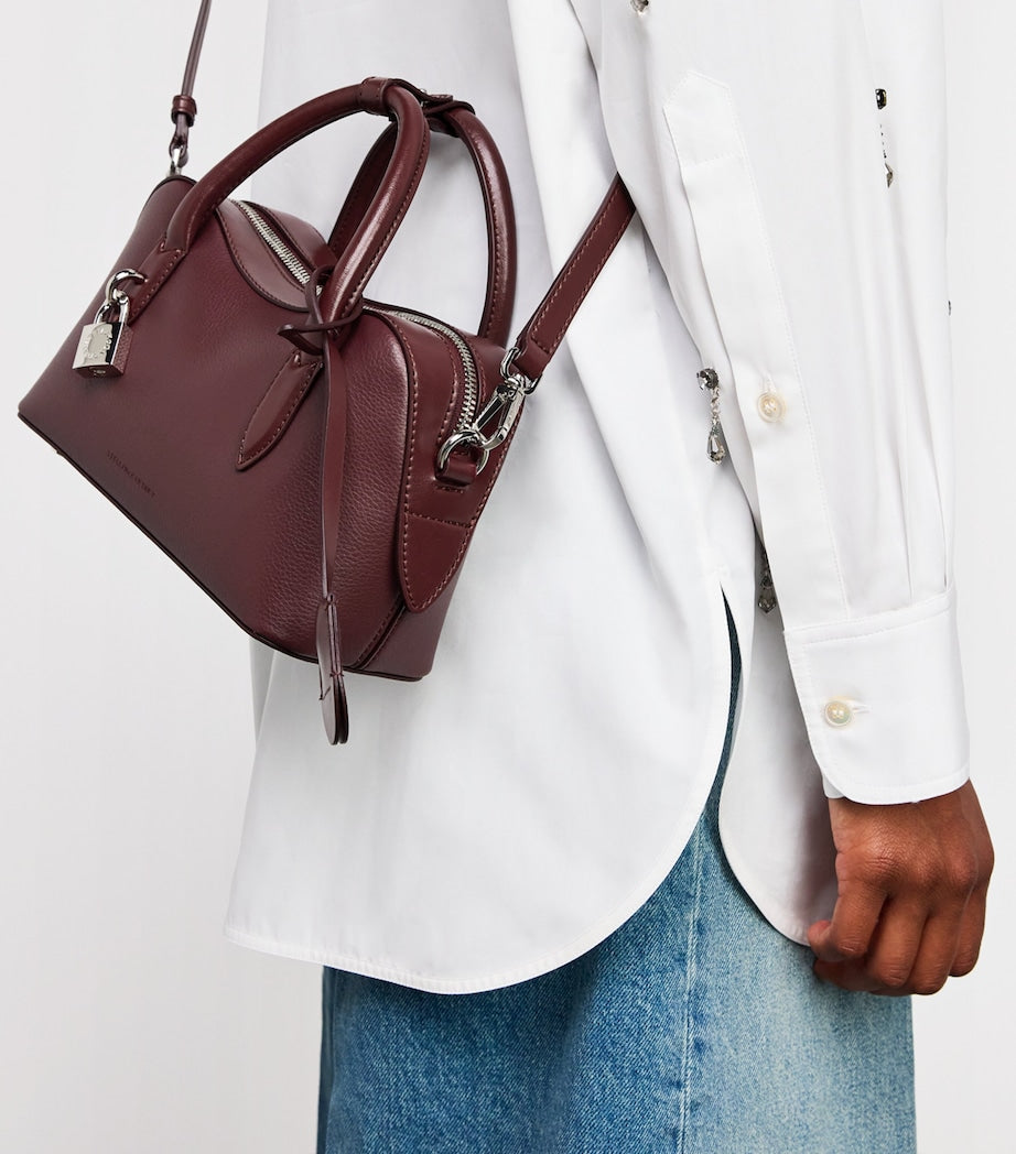 Stella McCartney Burgundy Tiny Ryder Top-Handle Bag