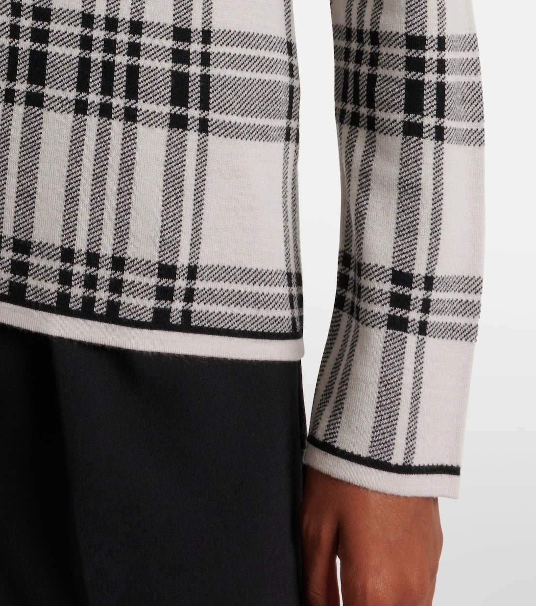 'S Max Mara - كارديجان جيارا من الصوف الكاروهات