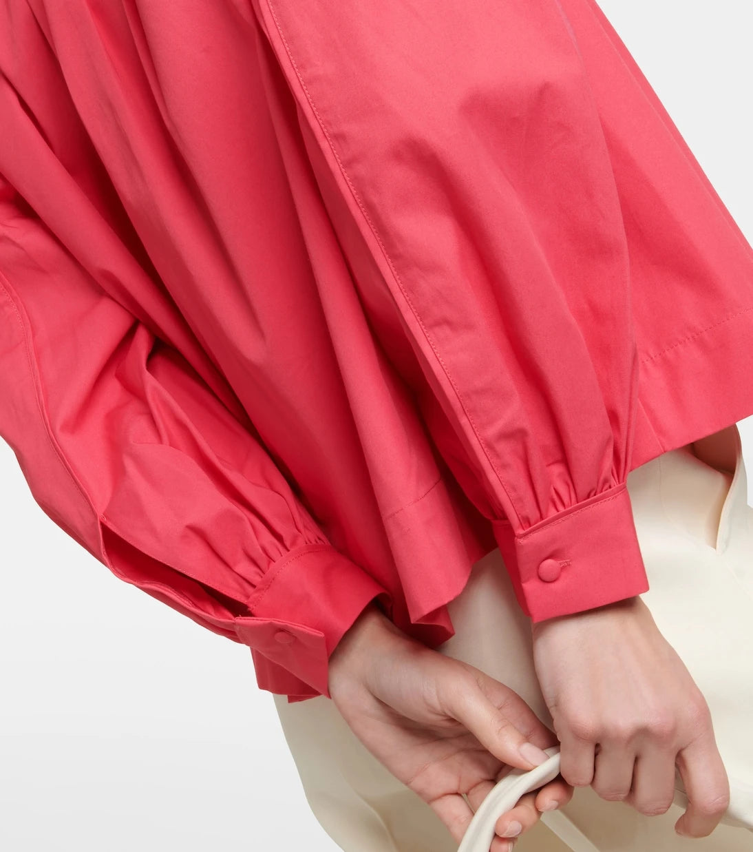 CO - V-neck cotton blouse