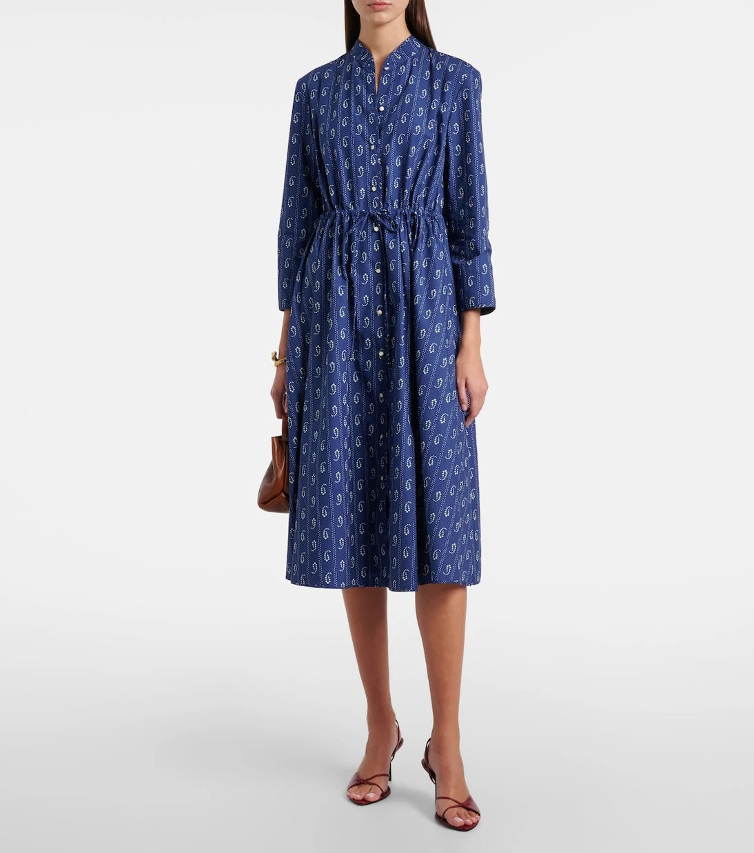 Tory Burch - Printed cotton shirt dress