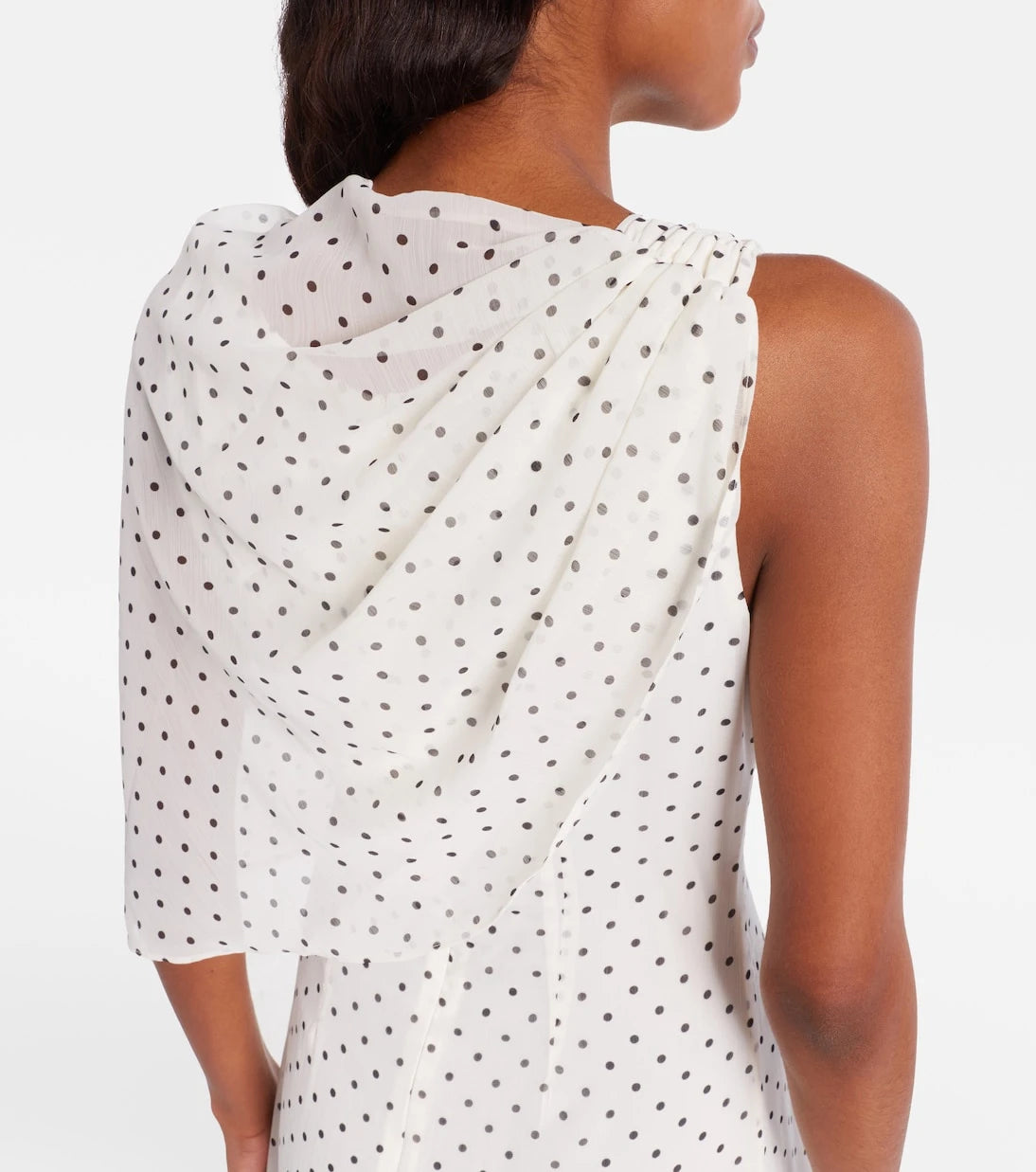 Rotate - Adela polka-dot chiffon gown