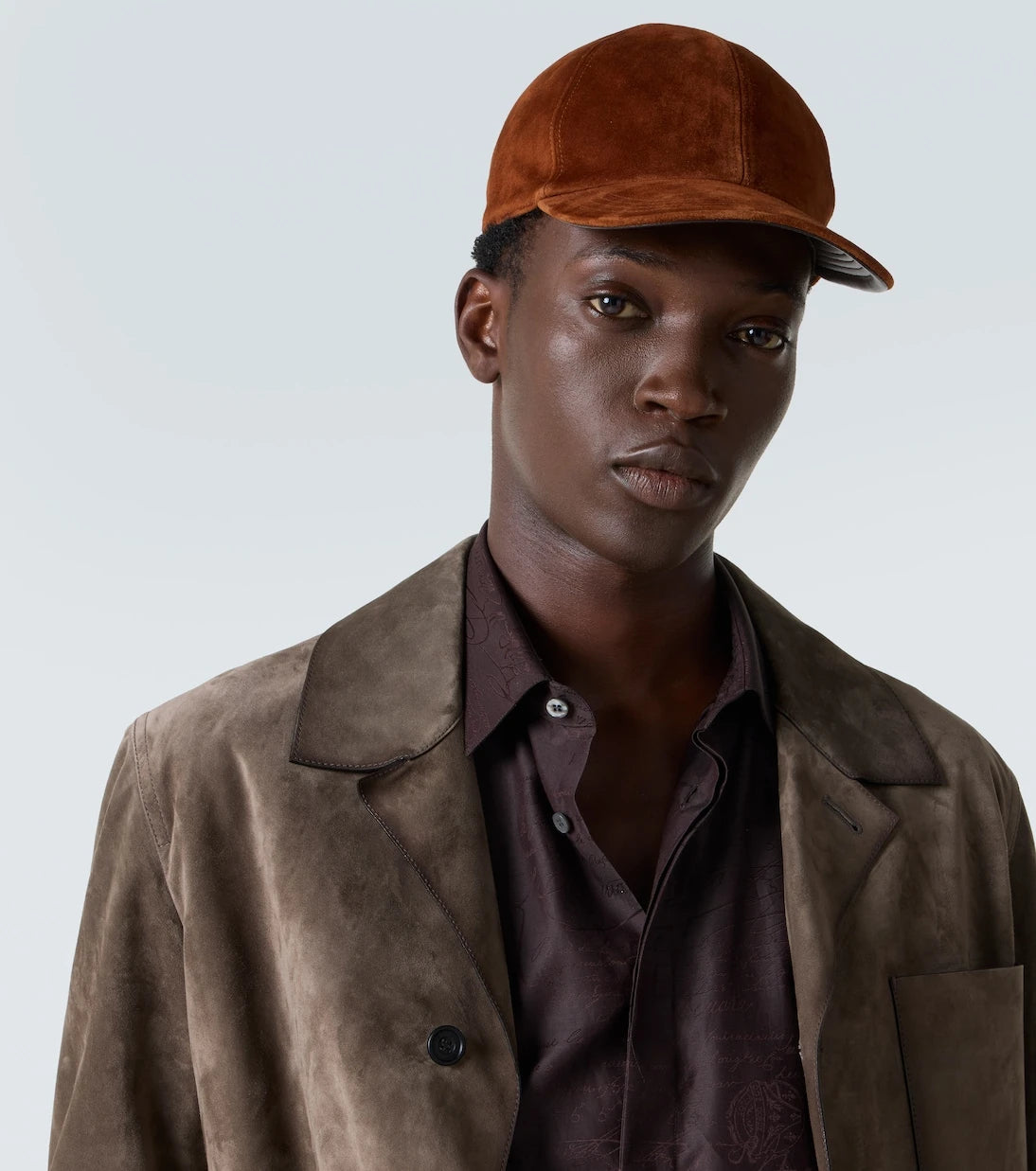 Berluti - قبعة بيسبول من جلد الشمواه