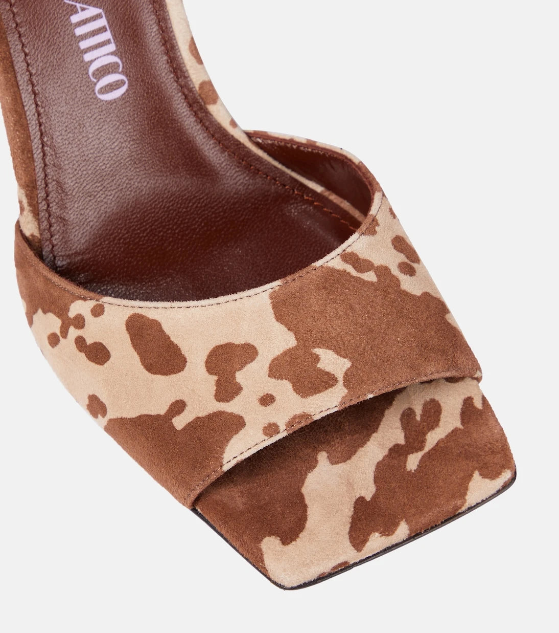 The Attico - Devon cow-print suede sandals