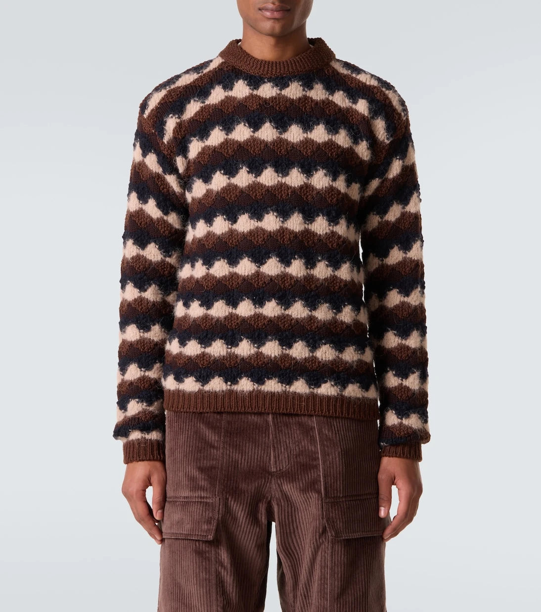 Moncler Grenoble - Striped wool and alpaca-blend sweater