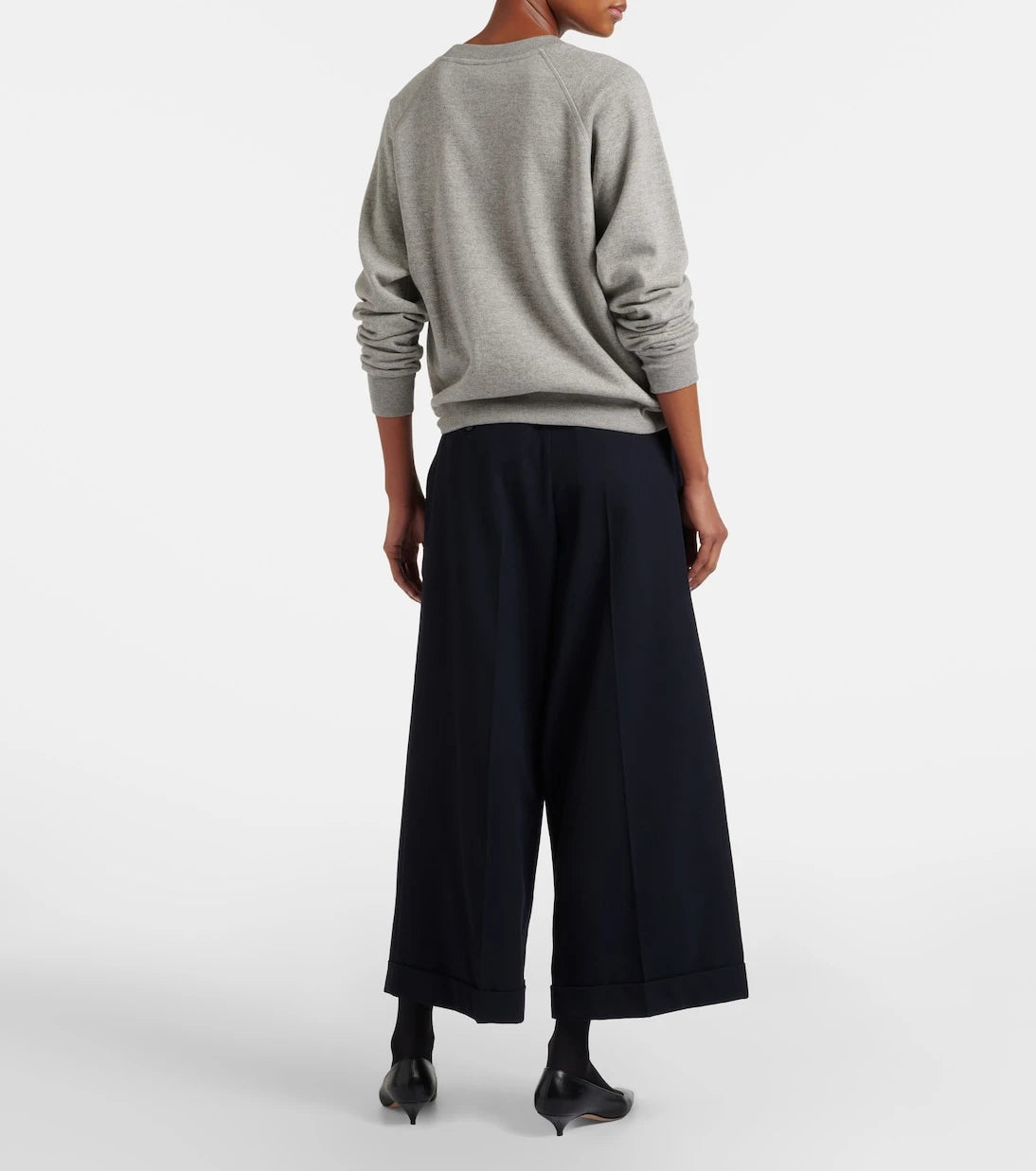 The Row - Lior wool gabardine wide-leg pants