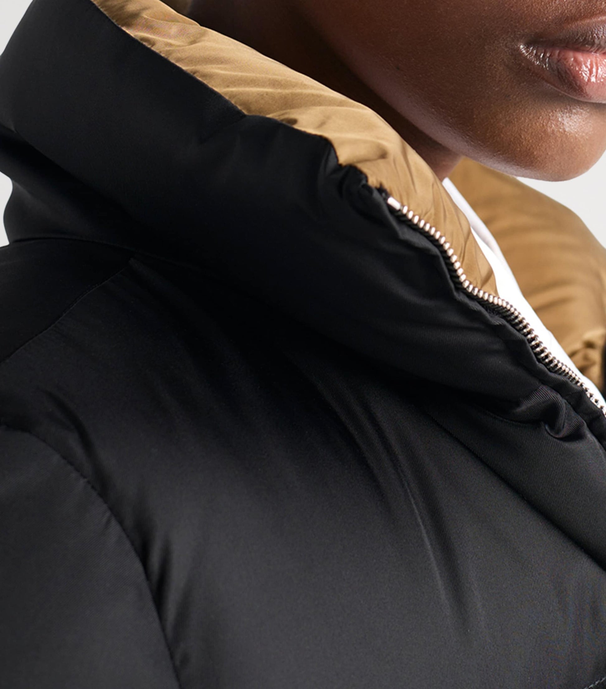 Prada Black Re-Nylon Cropped Down Jacket