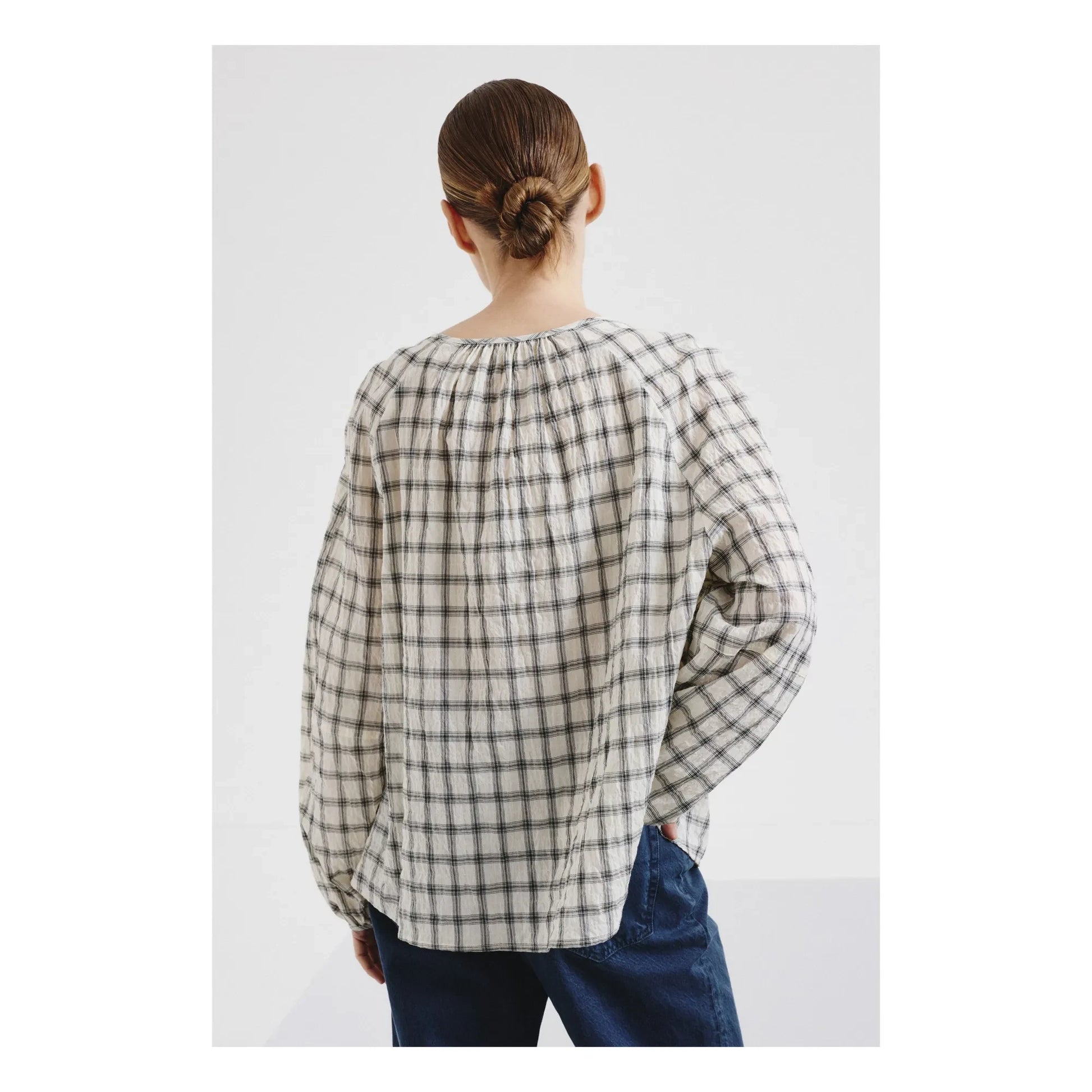 Pomandère - Cotton Stripes Blouse | Cream