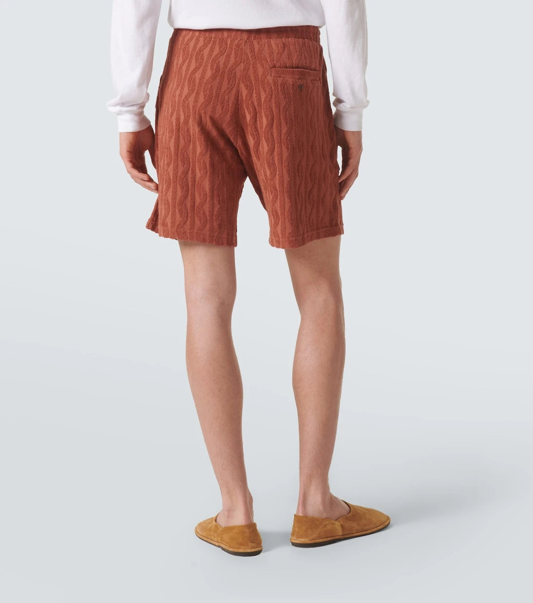 Frescobol Carioca - Augusto cotton terry jacquard shorts