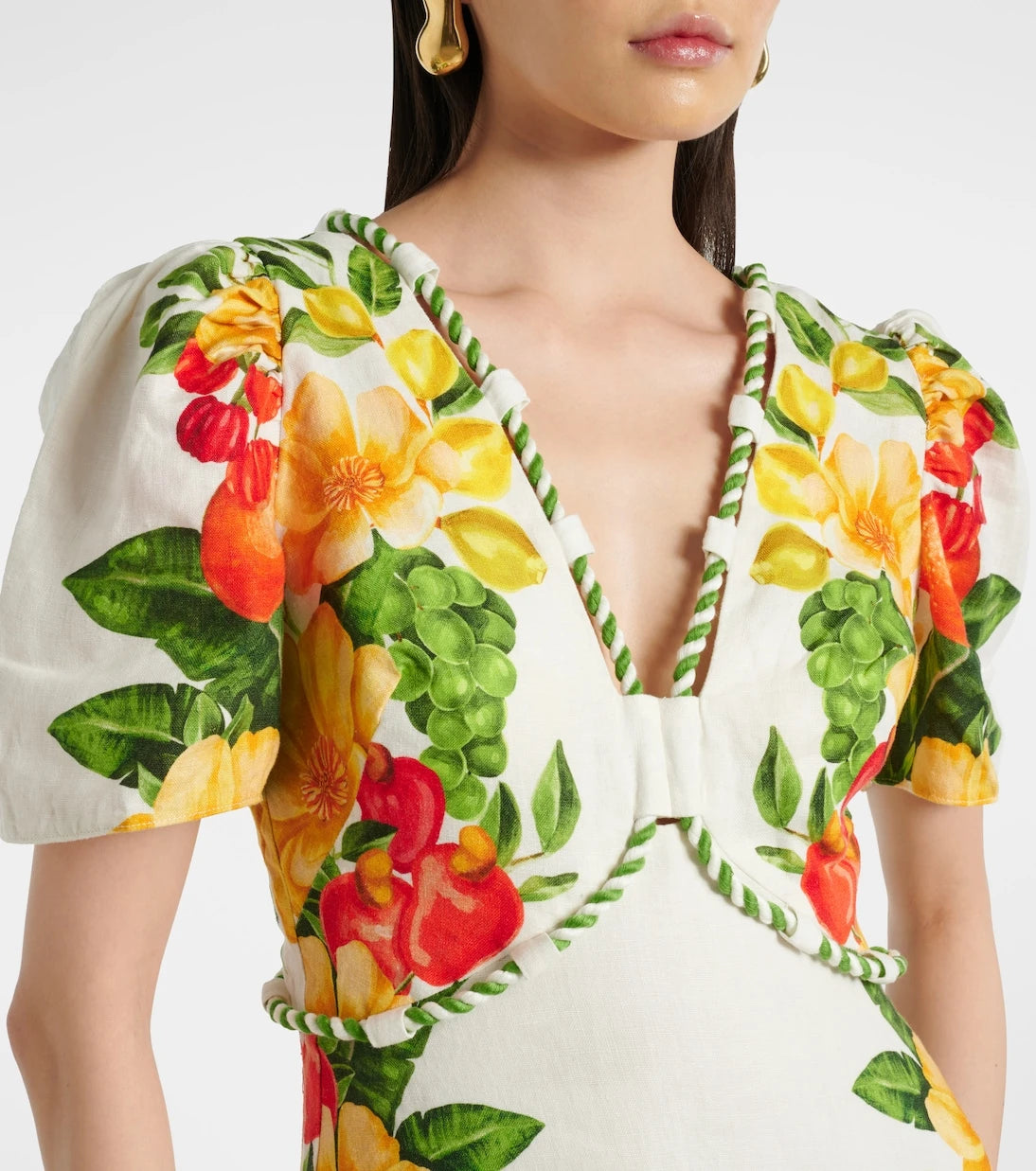 Farm Rio - Floral linen maxi dress