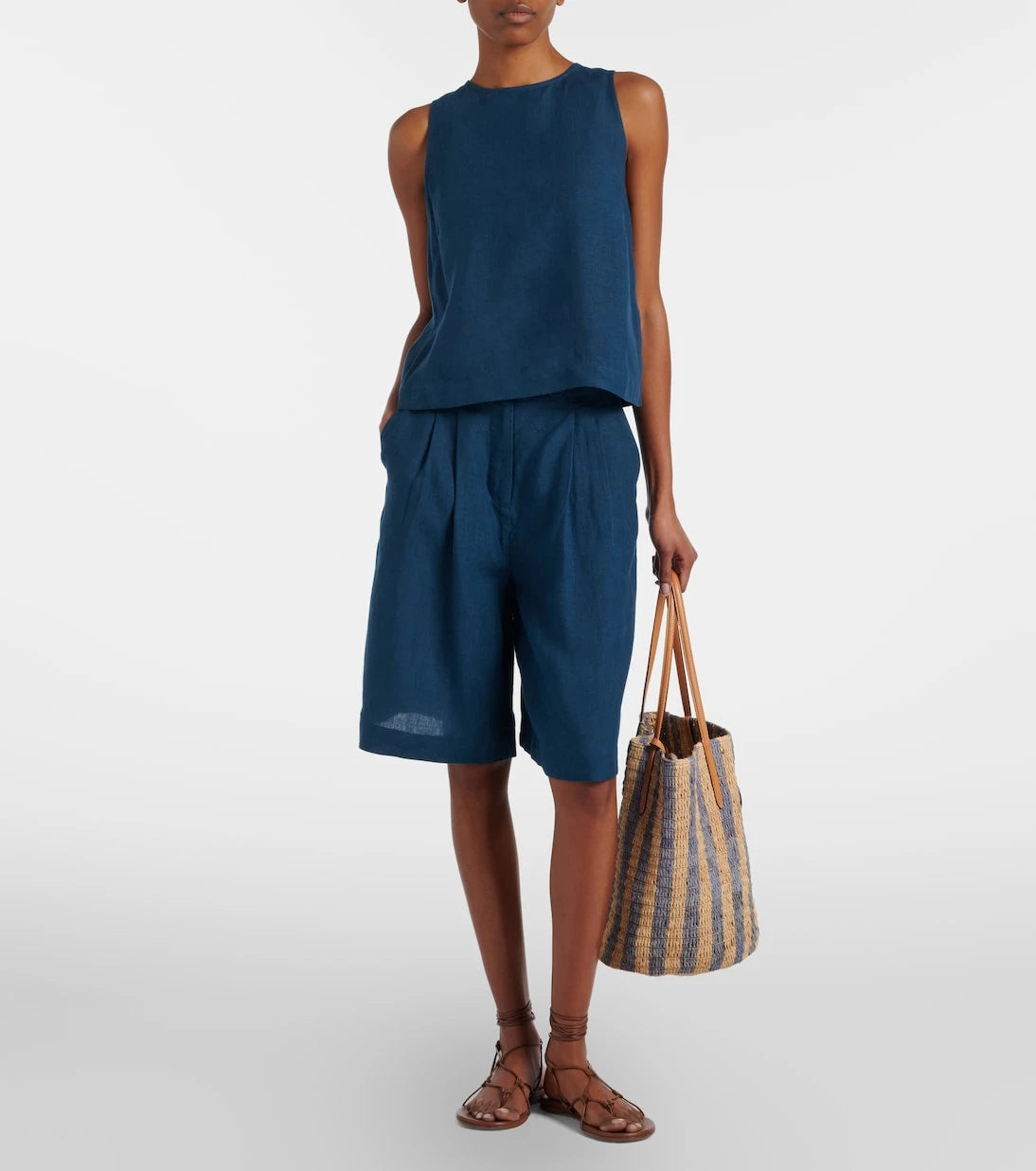 Eres - Plaisant linen Bermuda shorts