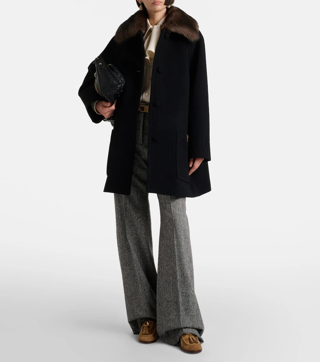 Valentino Garavani - VLogo 60 suede loafer pumps