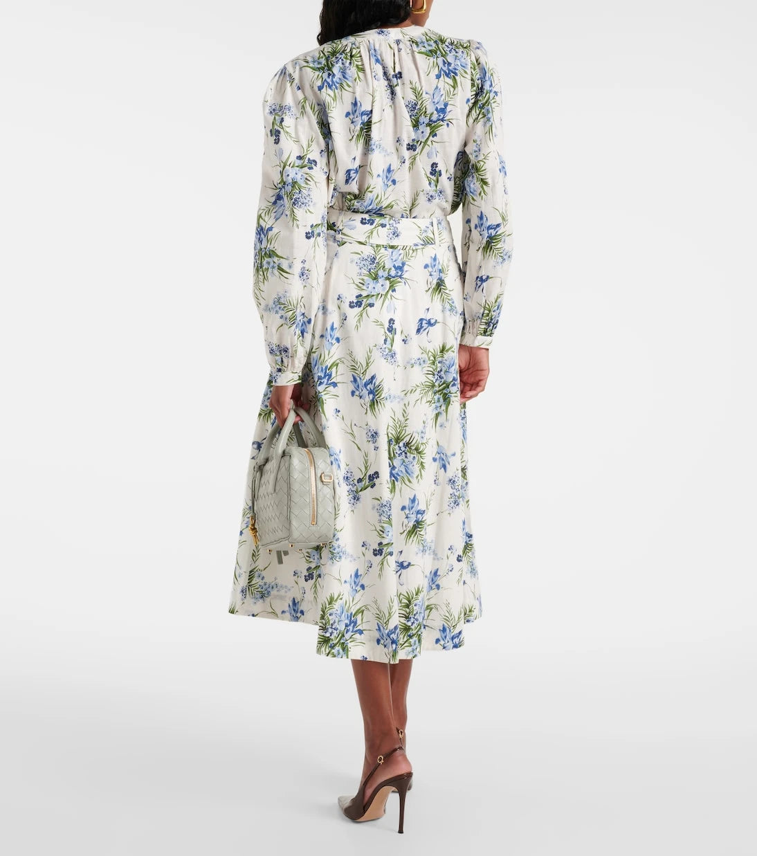 Veronica Beard - Arwen floral cotton midi skirt