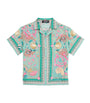 Versace Kids Silk Underwater Barocco Shirt (6-14 Years)