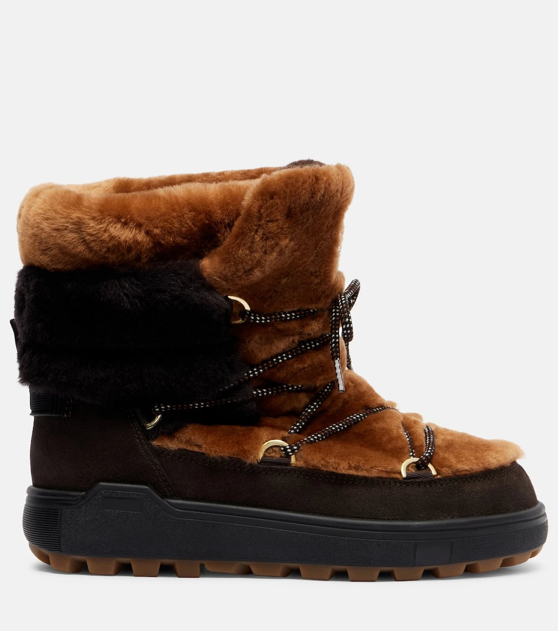 Bogner - Chamonix shearling and suede snow boots