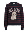 Wool-Blend Jacquard Poodle Sweatshirt