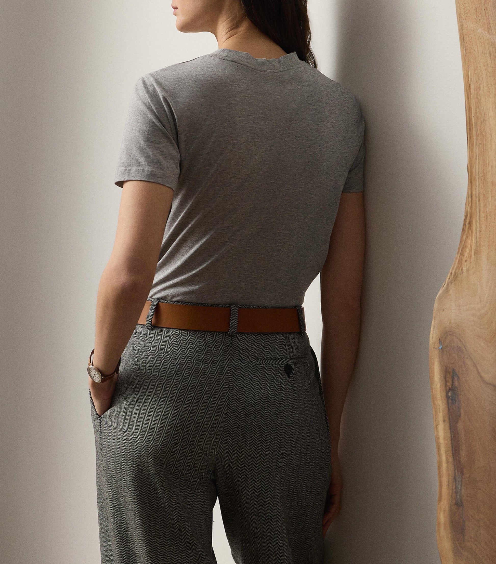 Grey Cotton Hallie T-Shirt