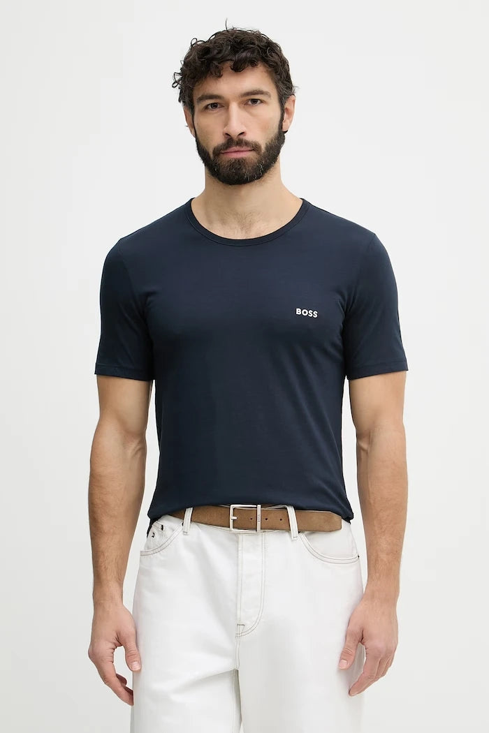 BOSS тениска мъжка от памук TShirtRN 3P Classic 3 броя