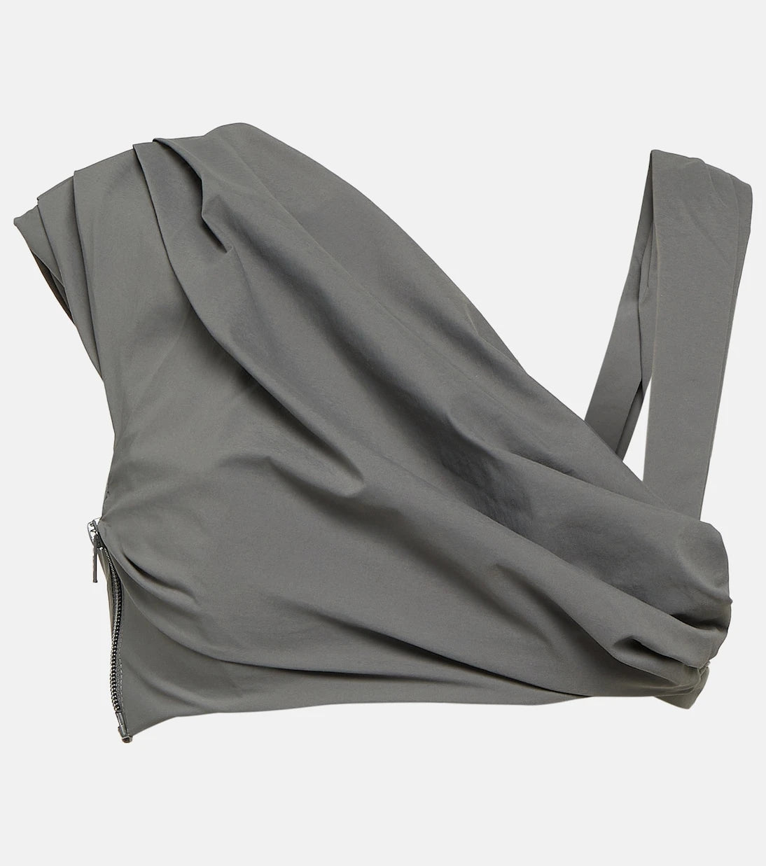Entire Studios - Draped jersey crop top