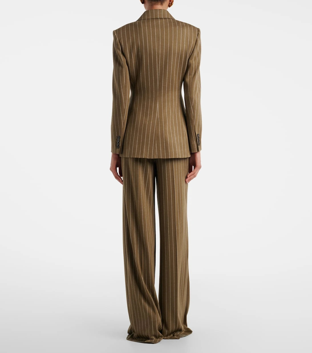 Max Mara - Pinstripe pleated wide-leg pants