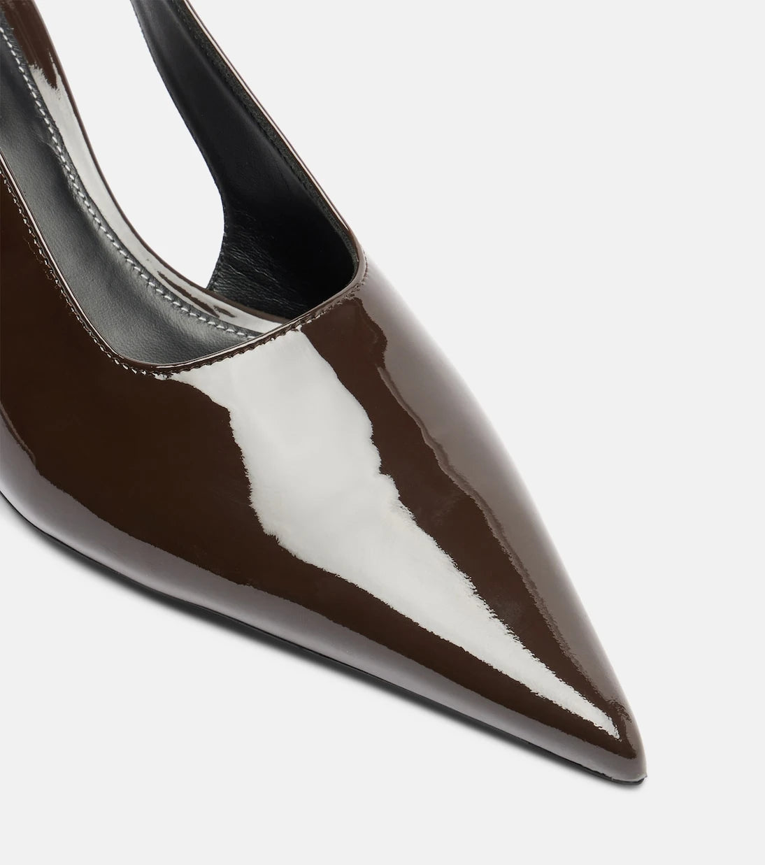 Toteme - Patent leather slingback pumps