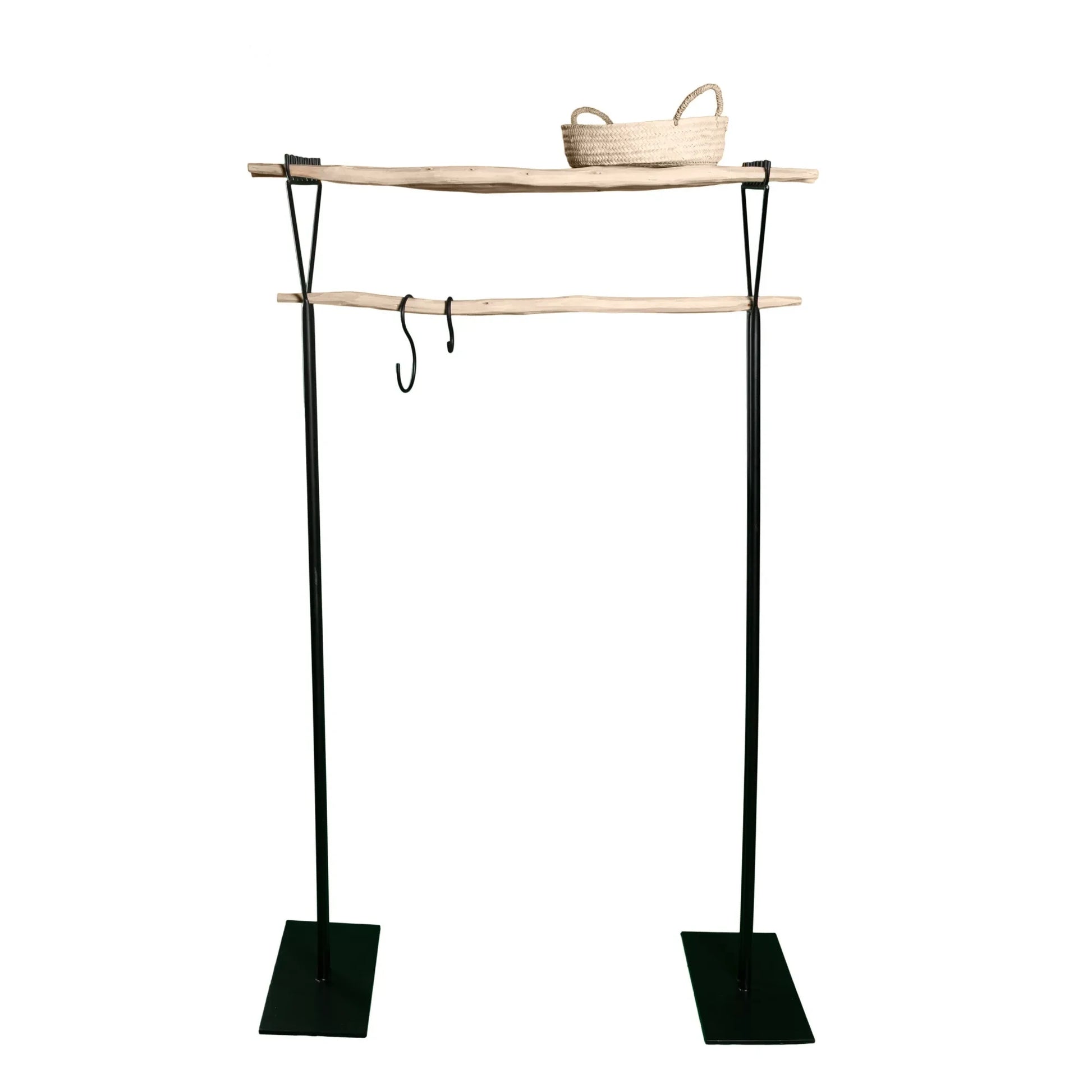 Cosydar - Clothing Rack with Stick Shelf  | Black