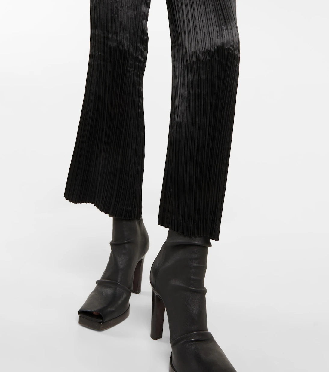 Junya Watanabe - Pleated slim satin pants