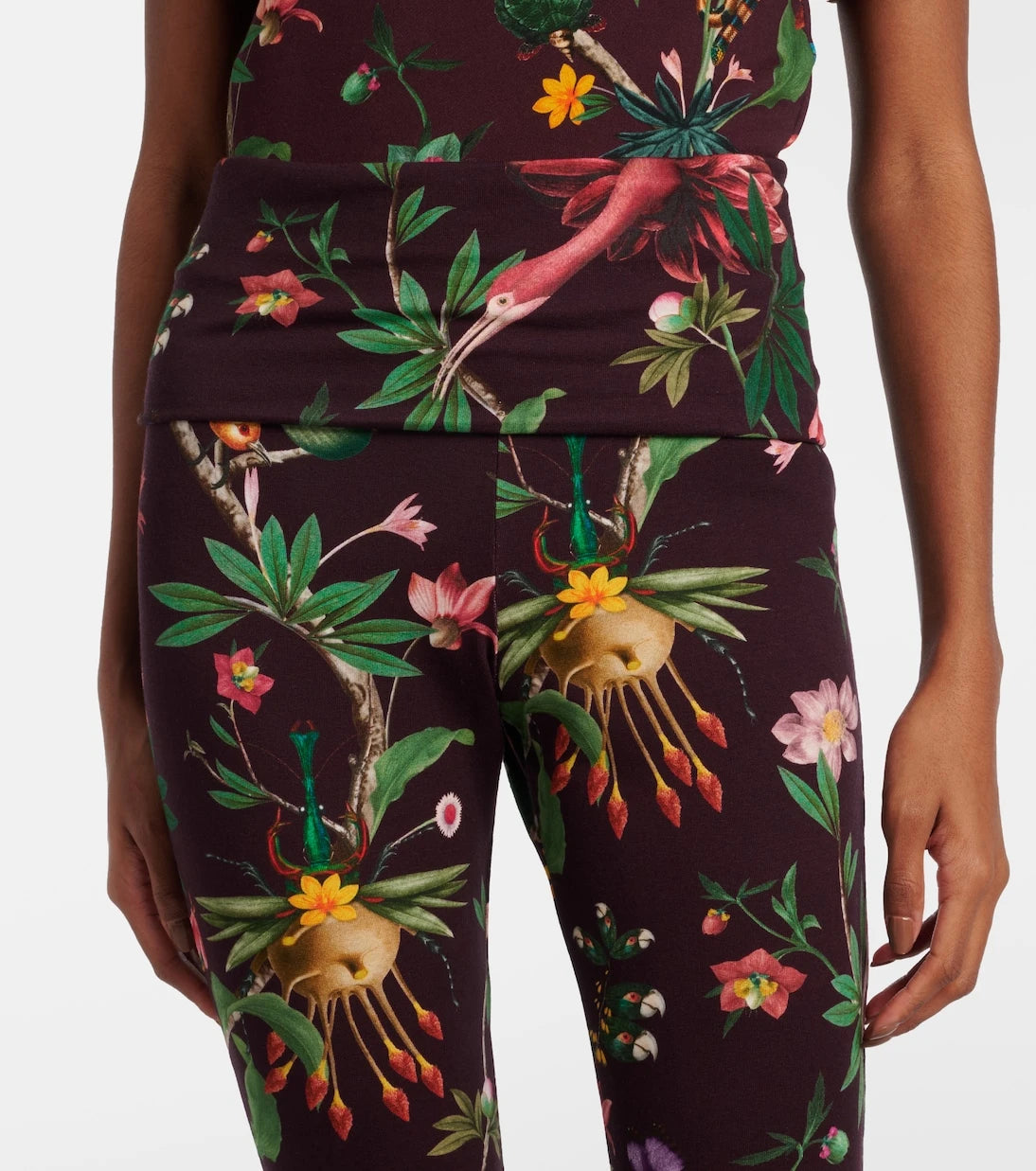 La DoubleJ - Meditation floral cotton-blend flared pants