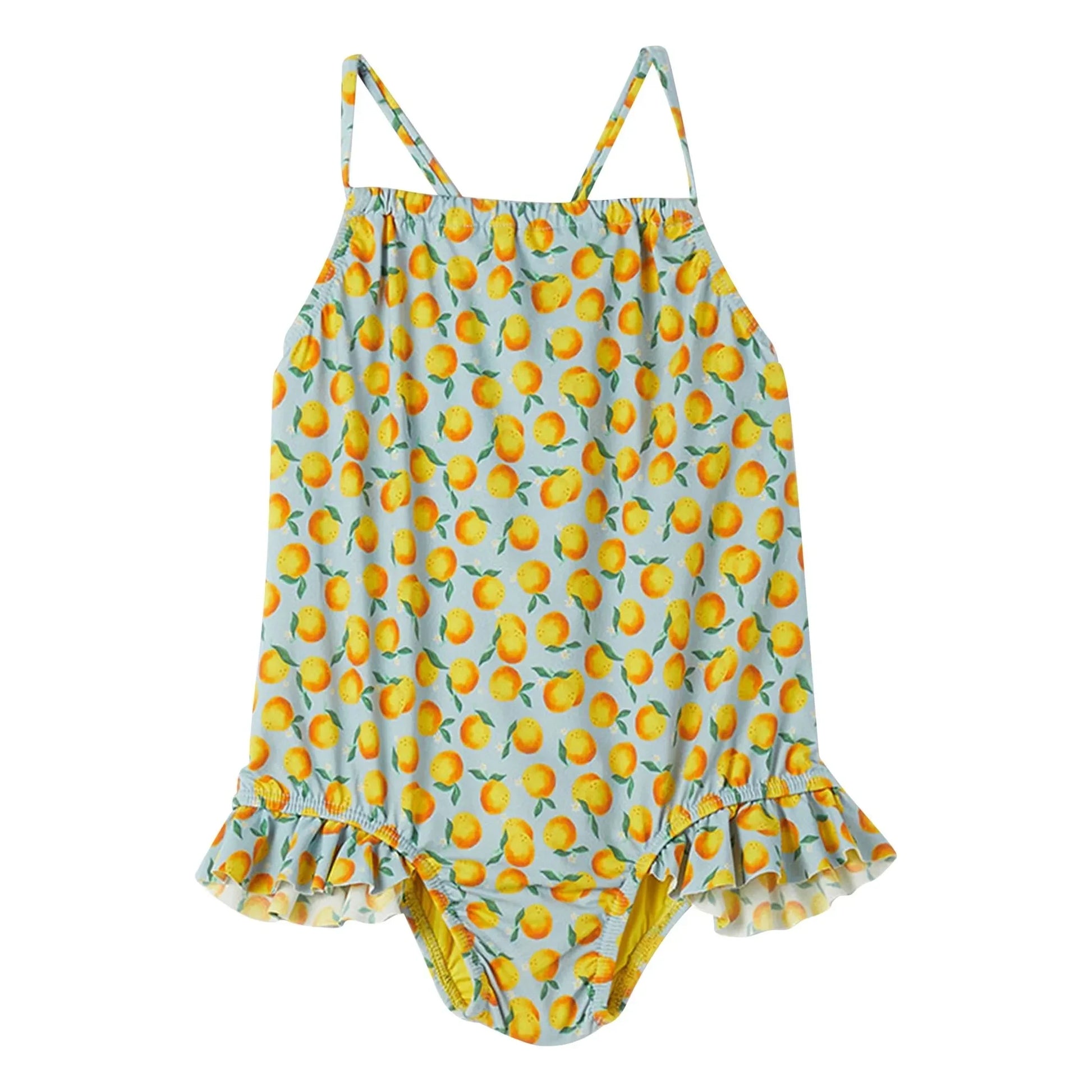 Fabula - 1 Piece Swimsuit Orange | Pale blue