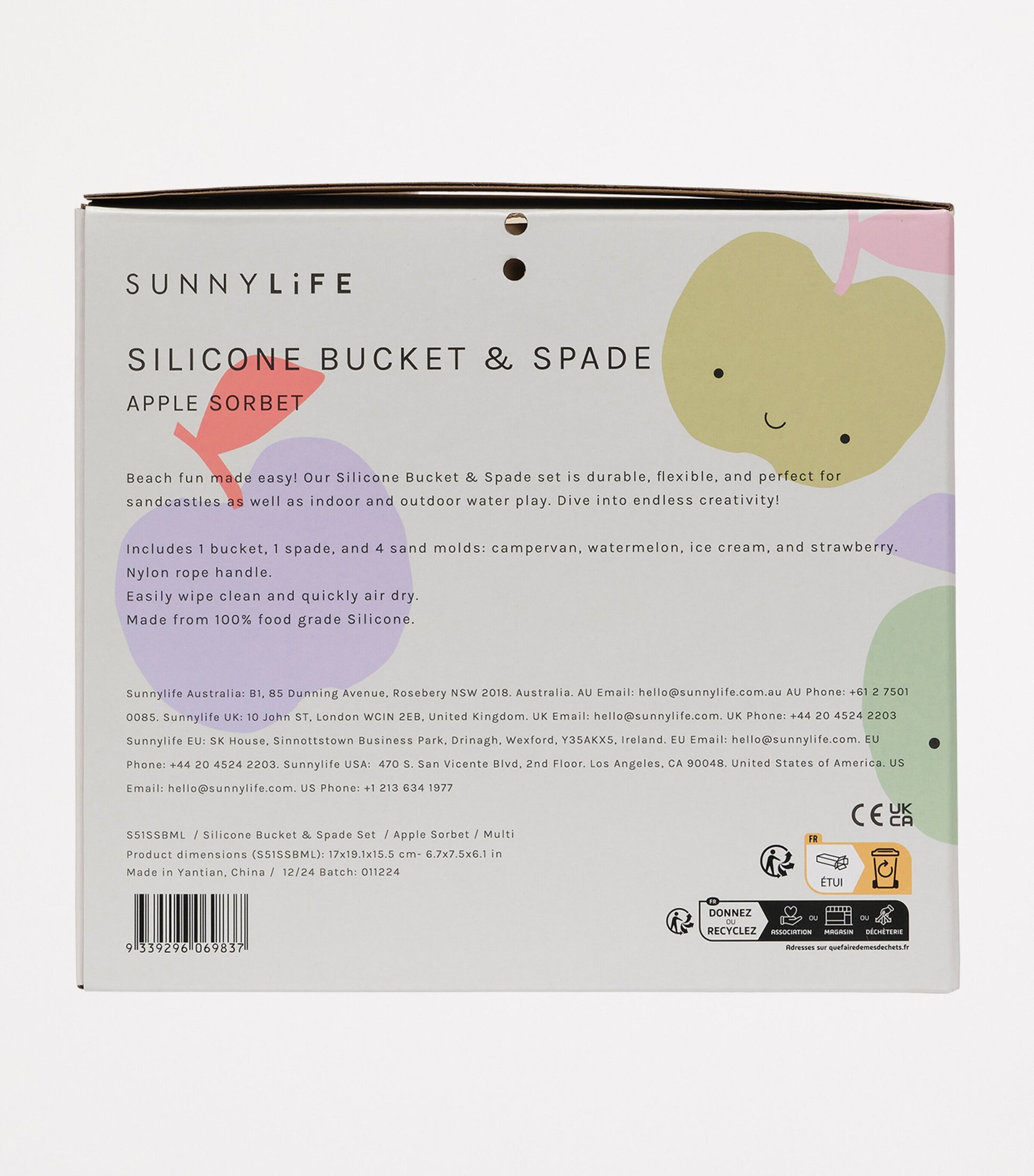 Sunnylife Kids Silicone Bucket and Spade Set