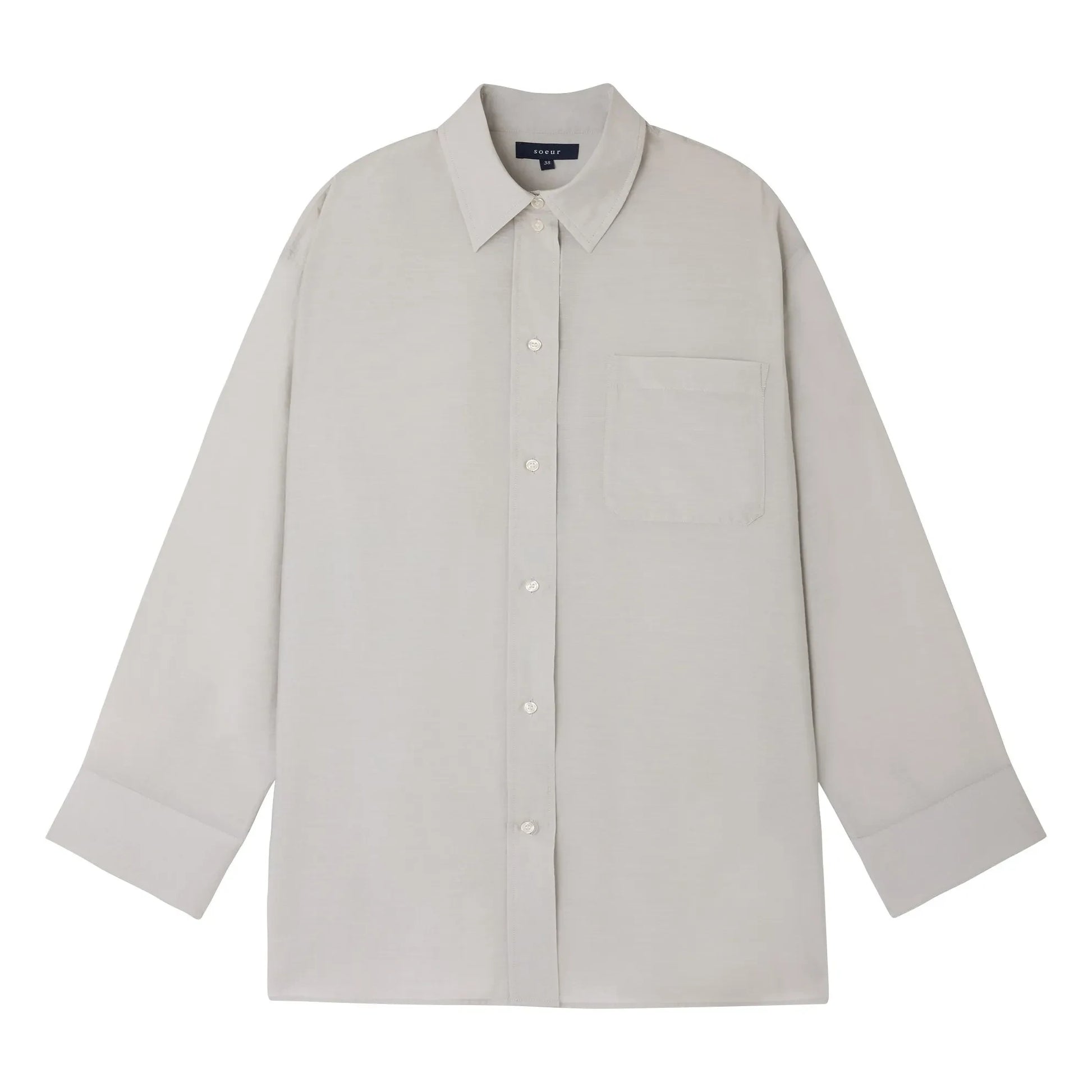 Soeur - Francesca Cotton shirt | Light grey