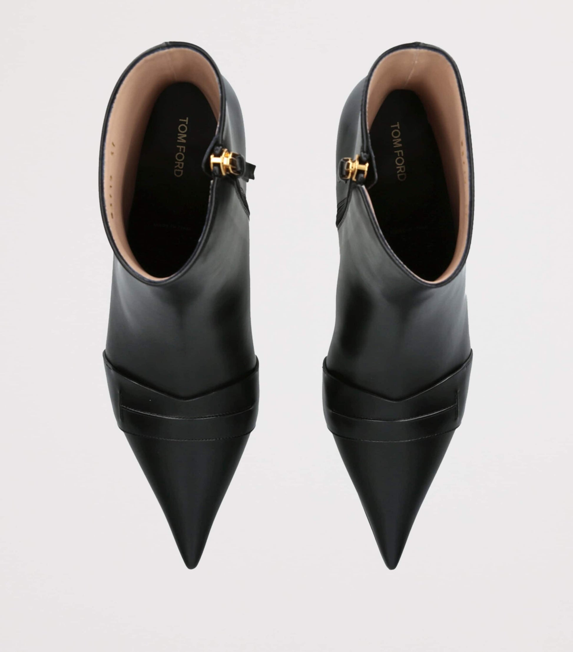 TOM FORD Black Leather Eva Ankle Boots 55