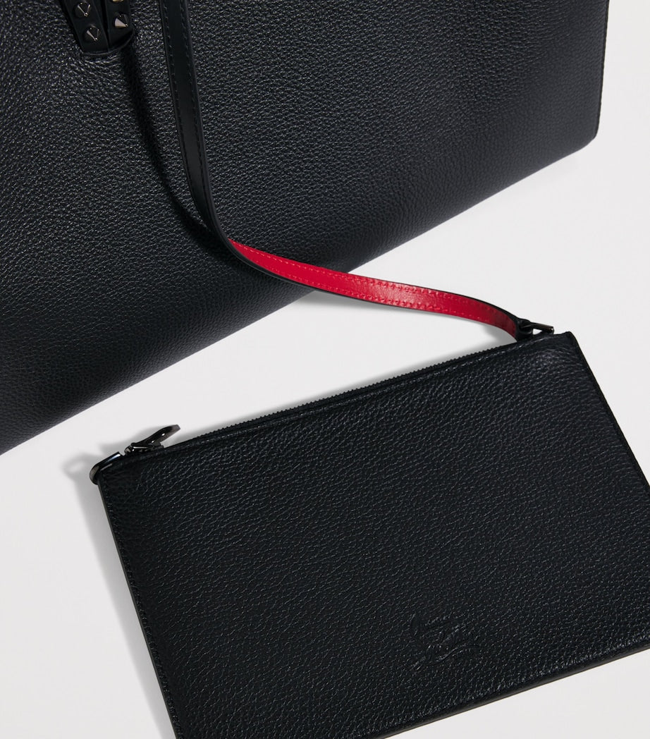 Black Cabata Small Calfskin Tote Bag