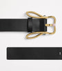 Black Leather Bunny Belt