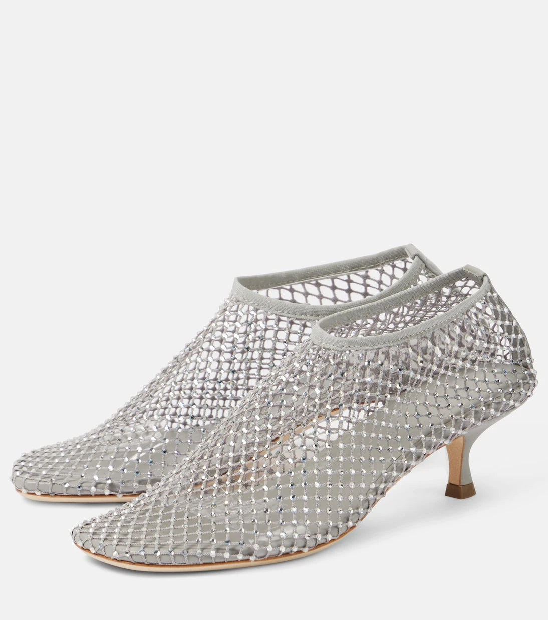 Christopher Esber - Minette crystal-embellished fishnet pumps