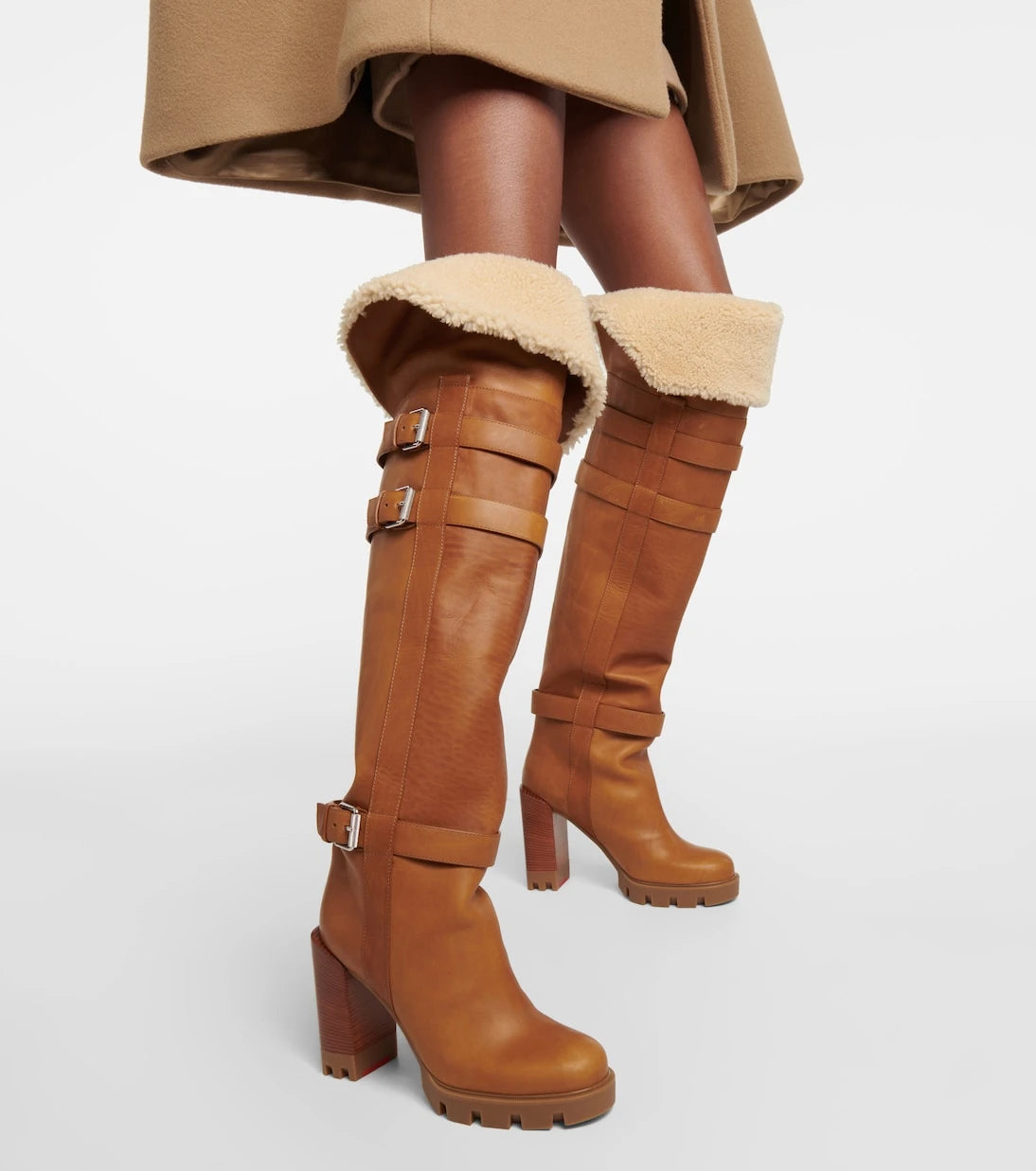 Christian Louboutin - Brodeback Lug over-the-knee boots