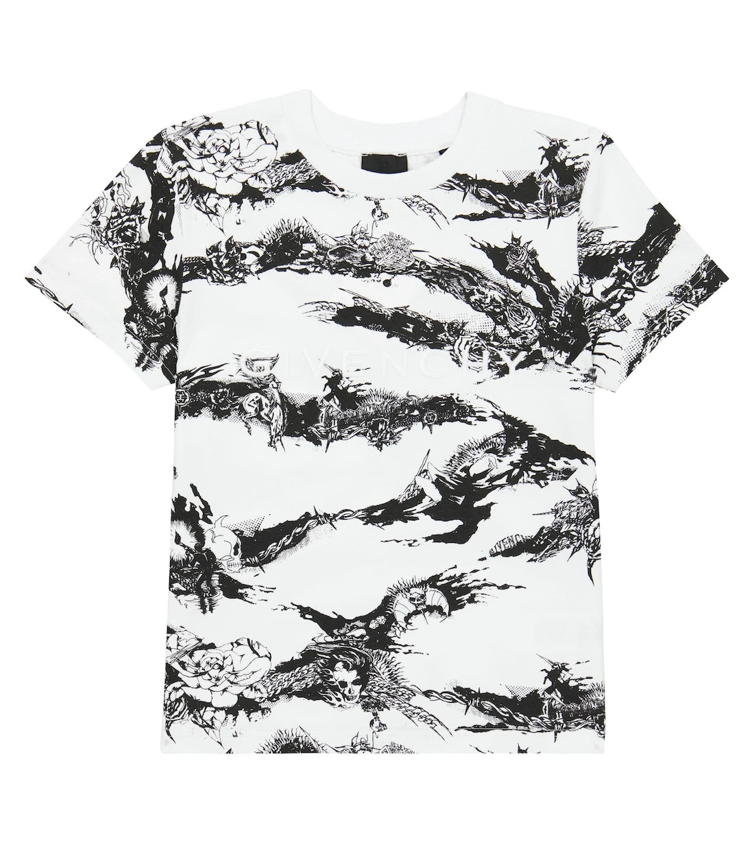 Givenchy Kids - Printed white T-shirt