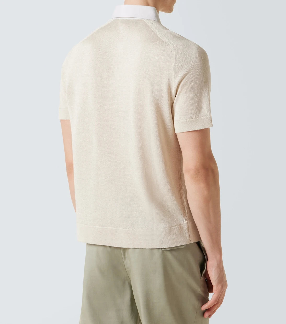 Dunhill - Linen and silk polo shirt